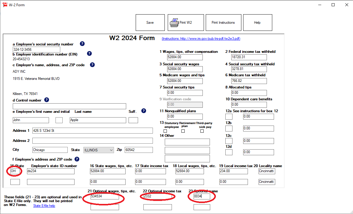 OH school district tax reporting