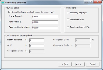payroll add employee