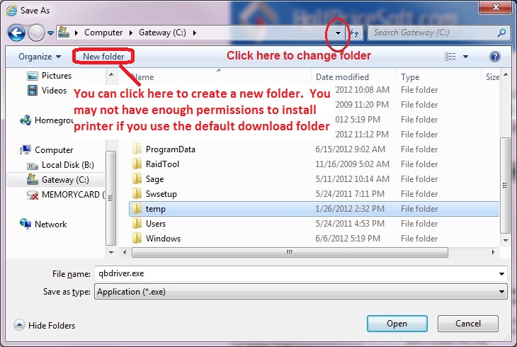 download quickbooks printer driver