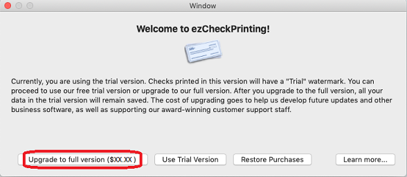 purchase ezCheckPrinting