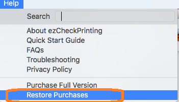 restore purchase