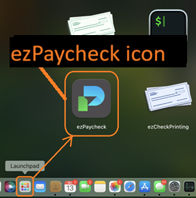 ezPaycheck icon on Mac