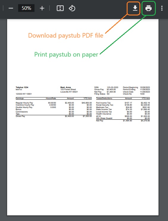 download paystub