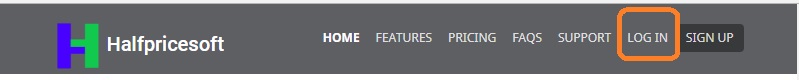 log in halfpricesoft online system