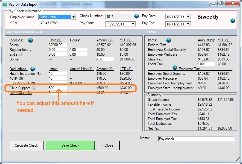 How To Withhold Child Support From Each Paycheck