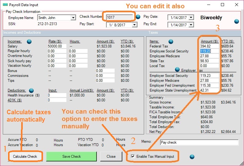 paycheck printing