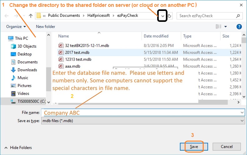 copy data to a shared folder