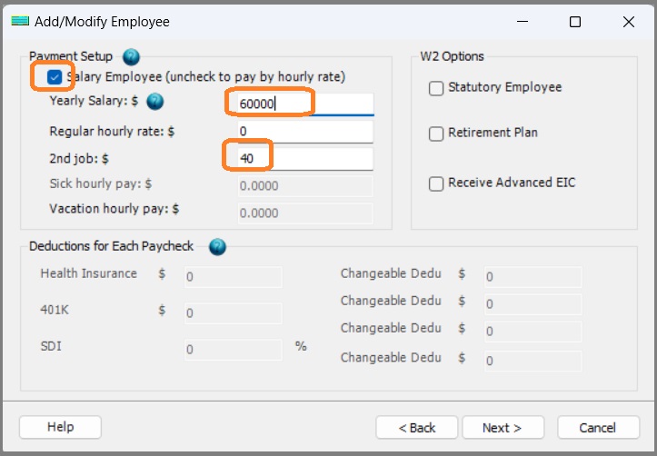 add an employee paid by yearly salary and hourly rate