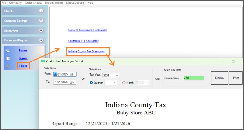 IN county tax tools