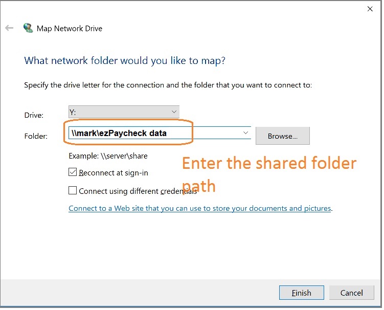 map network driver