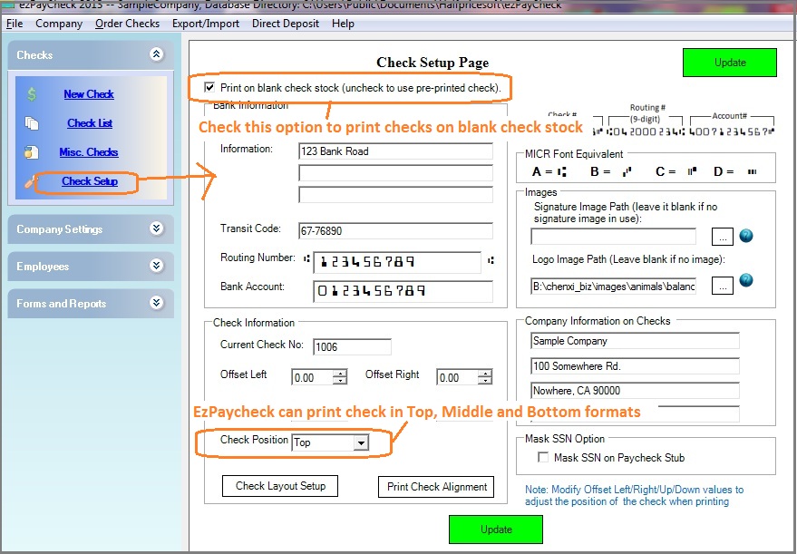 ezpaycheck mailing labels