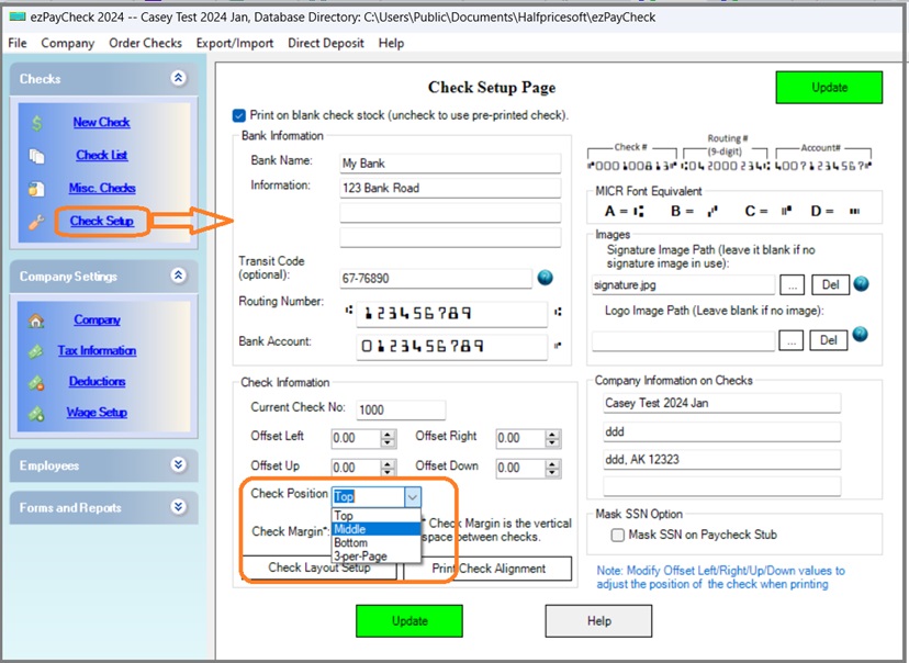 paycheck printing