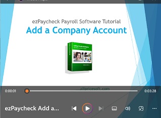 ezPaycheck video guide:company set up