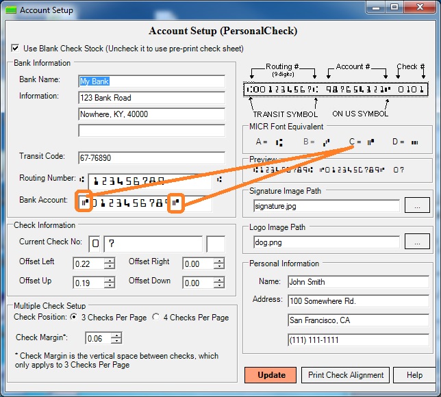 MICR encoding