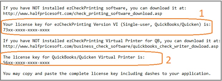 ezcheckprinting key