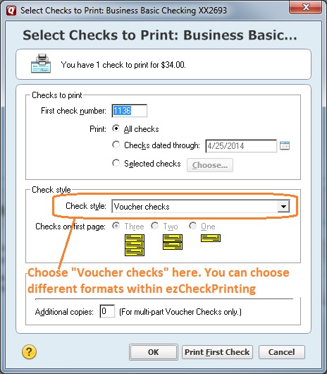 print quicken checks