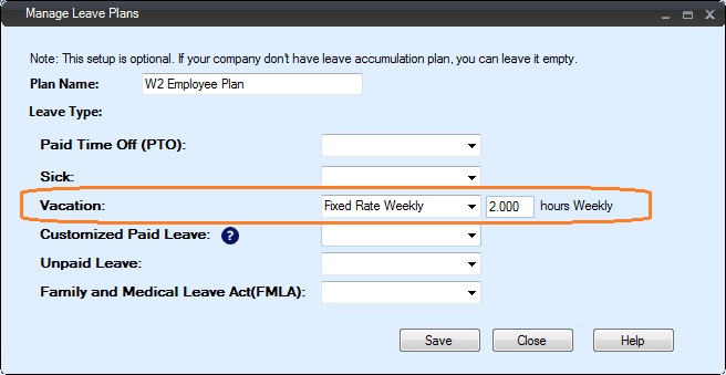 add new leave plan screen