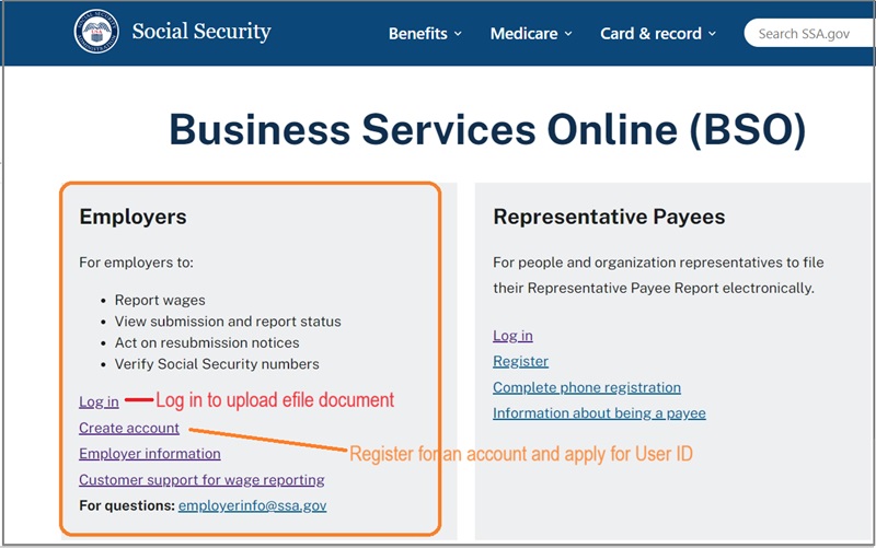 SSA W-2 Submission