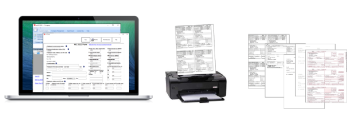 print tax forms in house/office