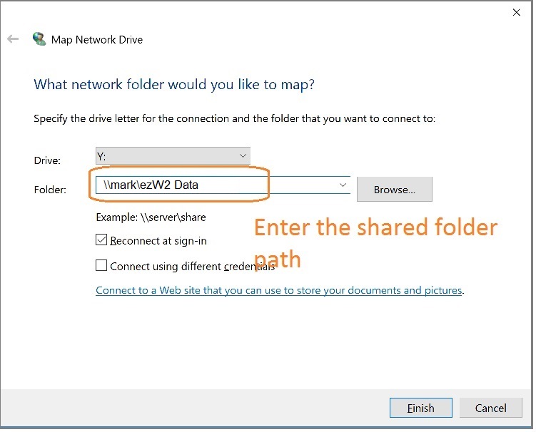 map network driver