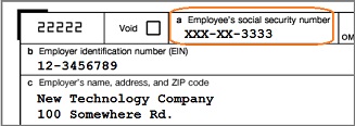 Truncate SSN on W2 and 1099