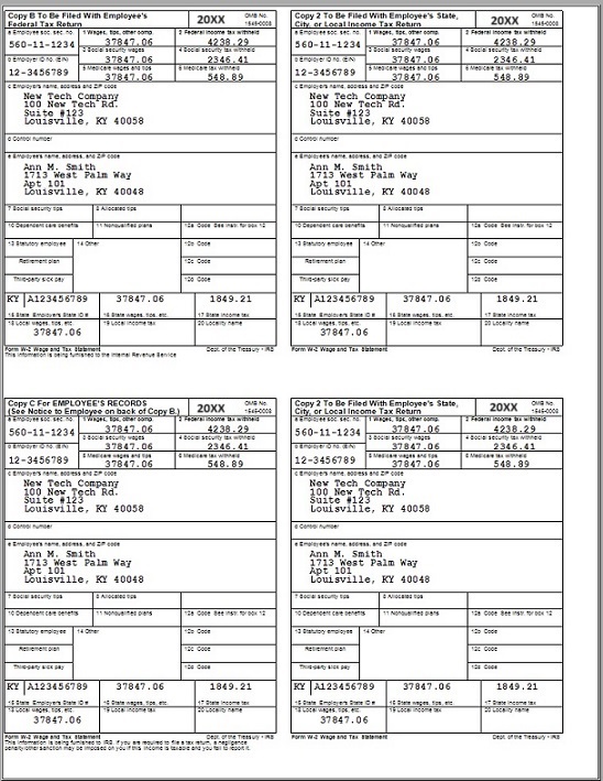 W2 Fake Good Ein Printable Taxes Check Dependents